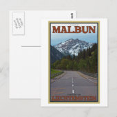 Carte Postale La route vers Malbun (Devant / Derrière)