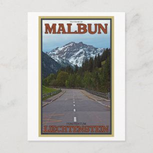 Carte Postale La route vers Malbun