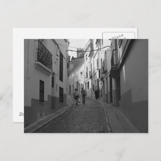 Carte Postale La rue. (Devant / Derrière)