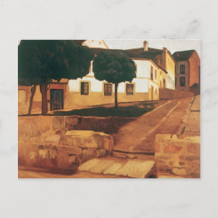 Carte postale "La rue à Avila" de Rivera
