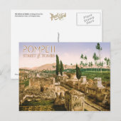 Carte Postale La Rue des Tombeaux, Pompéi, Italie (Devant / Derrière)