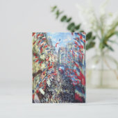 Carte Postale La rue Montorgueil, Paris par Claude Monet (Debout devant)