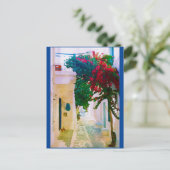 Carte Postale La rue Village de l'île grecque (Debout devant)