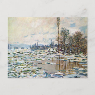 Carte Postale La rupture de la glace par Claude Monet
