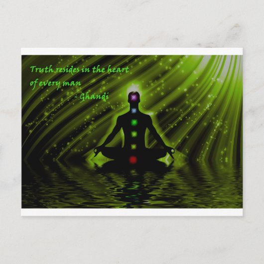 Carte Postale La sagesse de Gandhi (Devant)