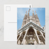 Carte Postale La Sagrada Familia, Barcelone (Devant / Derrière)