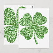 Carte Postale La Saint-Patrick (Devant / Derrière)
