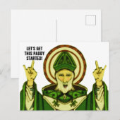 Carte Postale La Saint-Patrick (Devant / Derrière)