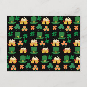 Carte Postale la Saint-Patrick celtique, irlandais bière drôle,