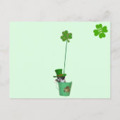 Carte Postale La Saint-Patrick de Foxi Moxi le chat (Dos)