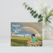 Carte Postale La Saint-Patrick de Foxi Moxi le chat (Debout devant)