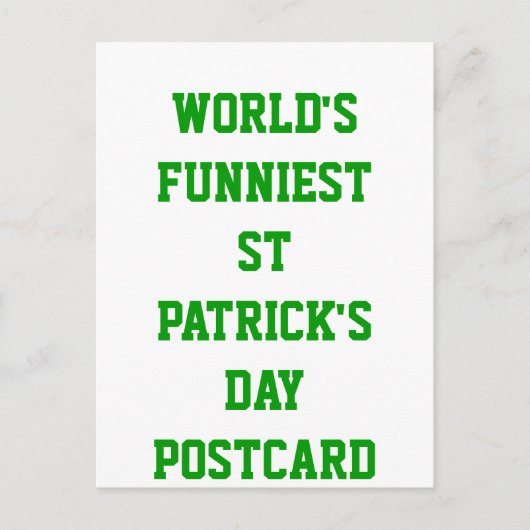 Carte Postale La Saint Patrick la plus drôle du monde (Devant)