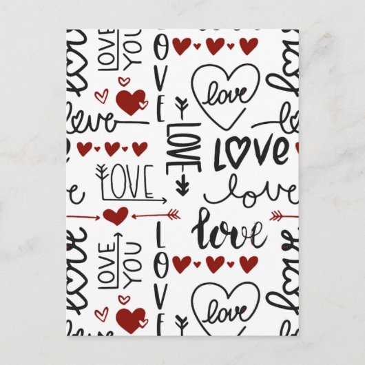 Carte Postale la Saint-Valentin (Devant)