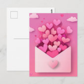 Carte Postale La Saint-Valentin (Devant / Derrière)