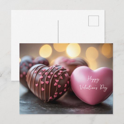 Carte Postale La Saint-Valentin (Devant / Derrière)