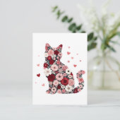 Carte Postale La Saint-Valentin des chats (Debout devant)