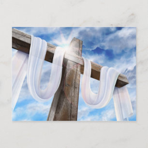 Carte Postale La Sainte Croix - Drapée en blanc