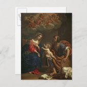 Carte Postale La Sainte Famille (Devant / Derrière)