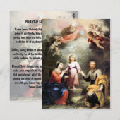 Carte Postale La Sainte Famille (Devant / Derrière)