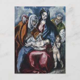 Carte Postale La Sainte Famille avec Sainte Anne par El Greco