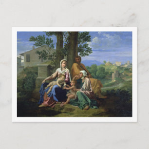 Carte Postale La Sainte Famille avec SS. John, Elizabeth et I