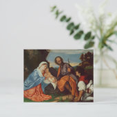 Carte Postale La Sainte Famille et un berger, c.1510 (Debout devant)