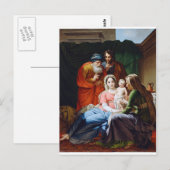 Carte Postale LA Sainte Famille Étendue. (Devant / Derrière)