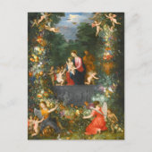 Carte Postale La Sainte Famille, Jan Brueghel (Devant)