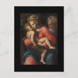 Carte Postale La Sainte Famille par Girolamo da Carpi