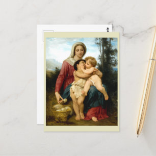 Carte Postale La Sainte Famille par William Bouguereau