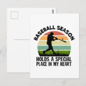 Carte Postale la saison de baseball occupe une place spéciale da (Devant / Derrière)