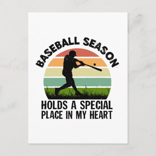 Carte Postale la saison de baseball occupe une place spéciale da (Devant)