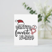 Carte Postale La saison de Noël préférée de l'infirmière du Père (Debout devant)