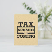 Carte Postale La saison fiscale arrive (Debout devant)