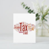 Carte Postale La saison fiscale est ici (Debout devant)