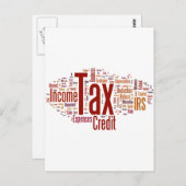 Carte Postale La saison fiscale est ici (Devant / Derrière)