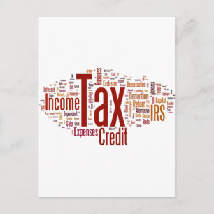 Carte Postale La saison fiscale est ici