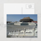 Carte Postale La salle de l'harmonie suprême, Cité interdite, Be (Devant / Derrière)