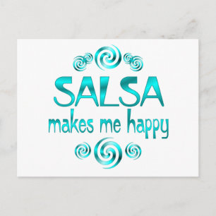 Carte Postale La Salsa Me Rend Heureuse
