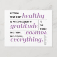 La santé est la gratitude