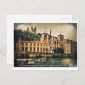 Carte Postale La Saône - Lyon (Devant / Derrière)