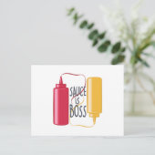 Carte Postale La sauce est le patron (Debout devant)