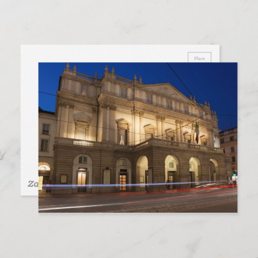 Carte Postale La Scala, Milan (Devant / Derrière)