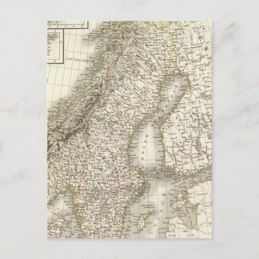 Carte Postale La Scandinavie - Scandinavie (Devant)