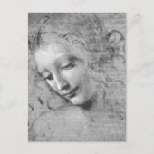Carte Postale La Scapigliata par Leonardo da Vinci (Devant)