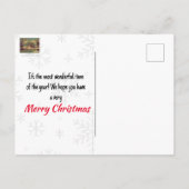 Carte Postale La scène de la ferme d'hiver (Dos)