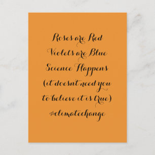 Carte Postale La science au service du changement climatique