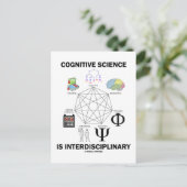 Carte Postale La science cognitive est interdisciplinaire (Debout devant)