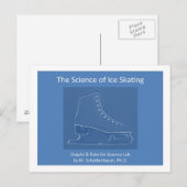 Carte Postale La science du patinage sur glace (Devant / Derrière)