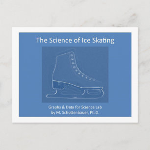 Carte Postale La science du patinage sur glace